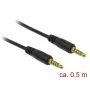 Audiokaapeli DeLOCK 85695 0,5 m 3,5 mm musta