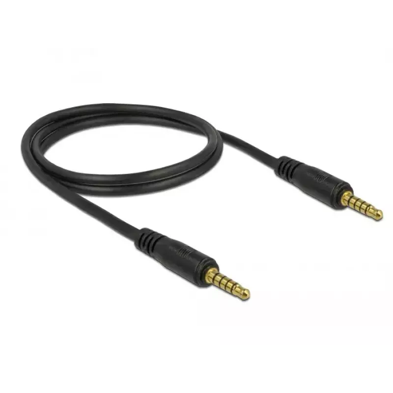 Audiokaapeli DeLOCK 85696 1 m 3,5 mm musta