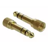 Audiokaapeli DeLOCK 85784 0,5 m 3,5 mm musta harmaa