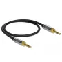 Audiokaapeli DeLOCK 85784 0,5 m 3,5 mm musta harmaa