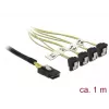 Sisäinen virtakaapeli DeLOCK 85687, 1 m, Mini SAS SFF-8087 - 4 SATA