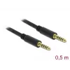Audiokaapeli DeLOCK 85790 0,5 m 4,4 mm musta