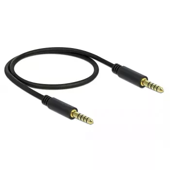Audiokaapeli DeLOCK 85790 0,5 m 4,4 mm musta