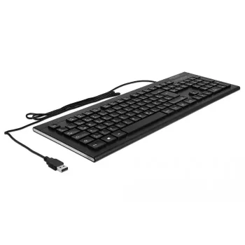DeLOCK 12672 näppäimistö Office USB QWERTZ saksa musta
