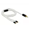 Audiokaapeli DeLOCK 85848 1,2 m 2,5 mm 2x MMCX valkoinen