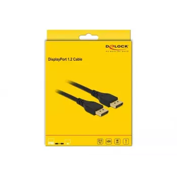 DisplayPort-kaapeli DeLOCK 85912 4K 60 Hz 5 m ilman lukitusta
