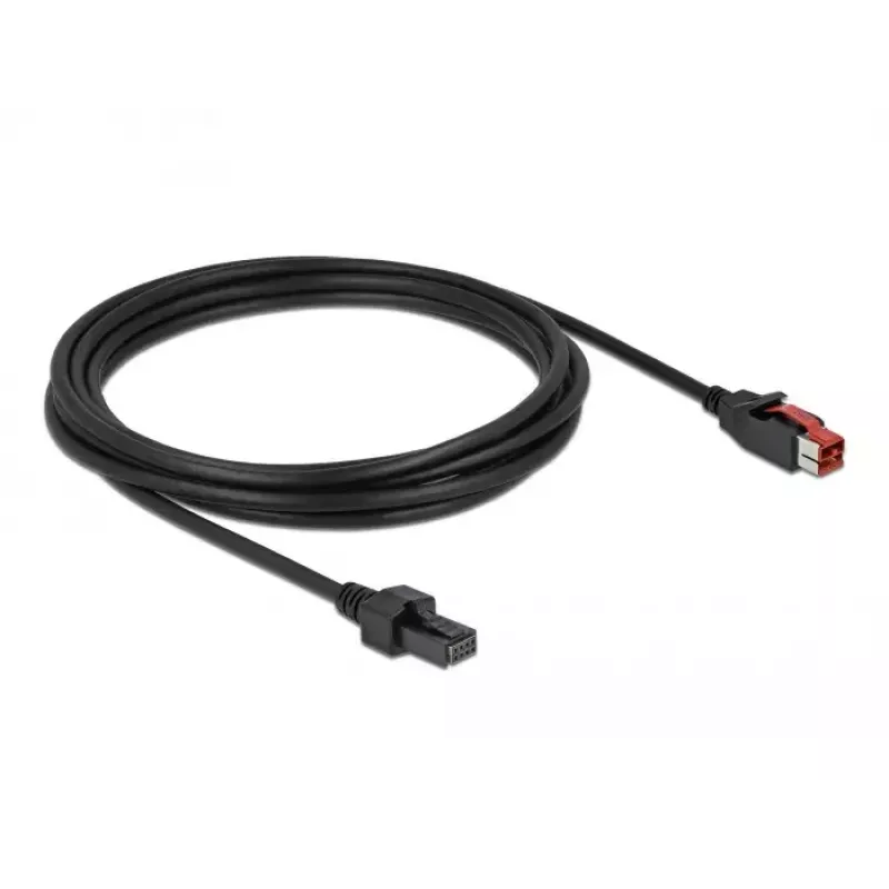 PoweredUSB-kaapeli DeLOCK 85952 24 V 2 x 4 pin uros 3 m