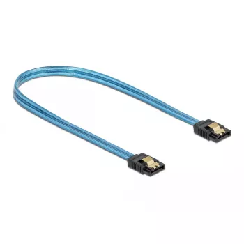 SATA-kaapeli DeLOCK 82133 UV-hehkuva efekti sininen 70 cm