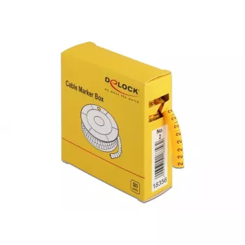 Kaapelimerkitsin DeLOCK 18356 keltainen 500 kpl