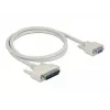 Sarjakaapeli DeLOCK 84544 1 m D-Sub 25-pin D-Sub 9-pin beige