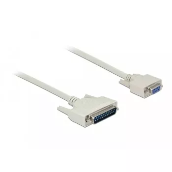 Sarjakaapeli DeLOCK 84544 1 m D-Sub 25-pin D-Sub 9-pin beige