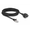 DeLOCK RJ50 jatkokaapeli uros naaras S/FTP 5 m musta