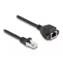 DeLOCK RJ50 jatkokaapeli uros naaras S/FTP 5 m musta