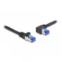 Verkkokaapeli DeLOCK RJ45 Cat.6A S/FTP 1 m musta