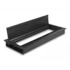 DeLOCK kaapeliläpivienti pöytäasennukseen harjalla 300 x 120 x 28 mm musta