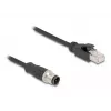 DeLOCK M12-adapterikaapeli D-koodattu 4-napainen uros - RJ45-uros 50 cm