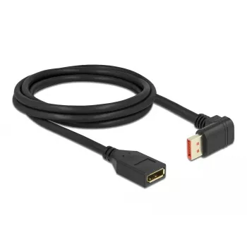 DisplayPort-jatkokaapeli DeLOCK 87091 2 m 90° alaspäin kulma