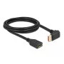 DisplayPort-jatkokaapeli DeLOCK 87091 2 m 90° alaspäin kulma