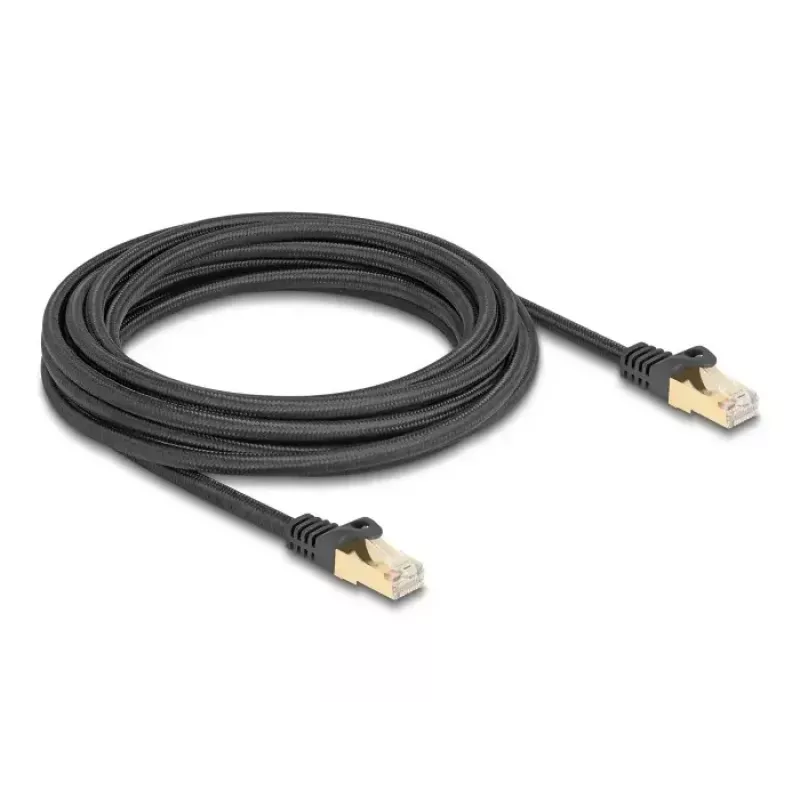 DeLOCK RJ45-verkkokaapeli Kat.6A S/FTP 5 m musta
