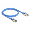 DeLOCK RJ45-verkkokaapeli Cat.8.1 F/FTP ohut 1 m sininen