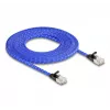 Verkkokaapeli DeLOCK RJ45 litteä Cat.6A 5 m sininen