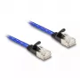 Verkkokaapeli DeLOCK RJ45 litteä Cat.6A 5 m sininen