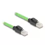 Verkkokaapeli DeLOCK 80890 RJ-45 Cat6a 2m musta vihreä