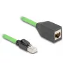 Verkkokaapeli DeLOCK 80880 RJ-45 Cat6a 1 m vihreä