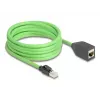 Verkkokaapeli DeLOCK 80882 RJ-45 Cat6a 5m vihreä