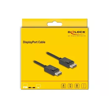 DisplayPort-kaapeli DeLOCK 80492 8K 60Hz 40Gbps 1m