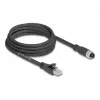 Verkkokaapeli DeLOCK 80591 M12 - RJ-45 Cat5e 3 m musta
