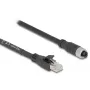 Verkkokaapeli DeLOCK 80591 M12 - RJ-45 Cat5e 3 m musta