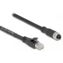 Verkkokaapeli DeLOCK 80590 M12 - RJ-45 Cat5e 2 m musta