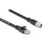 Verkkokaapeli DeLOCK 80585 M12 - RJ-45 Cat5e 5 m musta