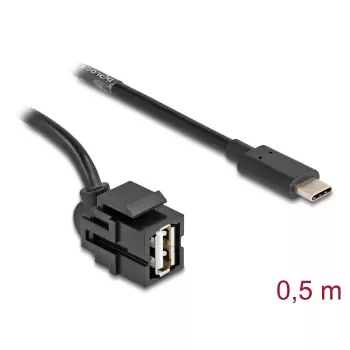 DeLOCK USB-kaapeli 0,5 m USB 2.0 USB A USB C 88056