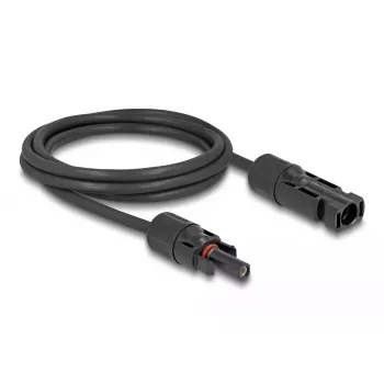 Kaapeli DeLOCK DL4 aurinkokaapeli 6 mm² pistoke - liitin 3 m musta