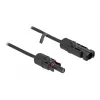 Kaapeli DeLOCK DL4 aurinkokaapeli 4 mm² pistoke - liitin 3 m musta