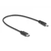 DeLOCK 85403 virtakaapeli musta 0,27 m USB-C DC