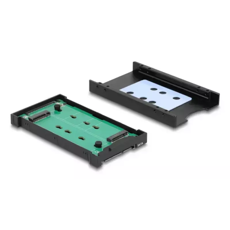 DELOCK liitäntäadapteri U.2 (SFF-8639) - M.2 Key M NVMe SSD, malli 64301, musta, isäntäpistoke
