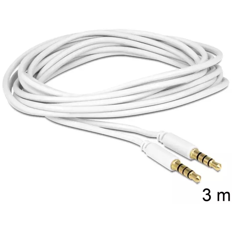 Audiokaapeli 3,5 mm DeLOCK 83442 3 m valkoinen