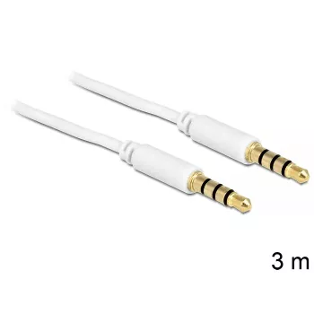 Audiokaapeli 3,5 mm DeLOCK 83442 3 m valkoinen