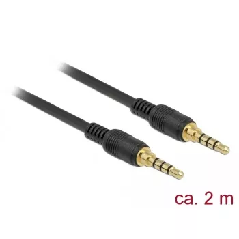 Audiokaapeli DeLOCK 85598 2 m 3,5 mm musta