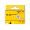 Vetokelautuva kaapeli DeLOCK USB 2.0 Type-A - Lightning 85817
