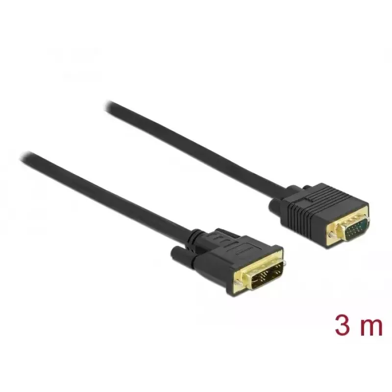 DVI-VGA-kaapeli DeLOCK 86750 3 m