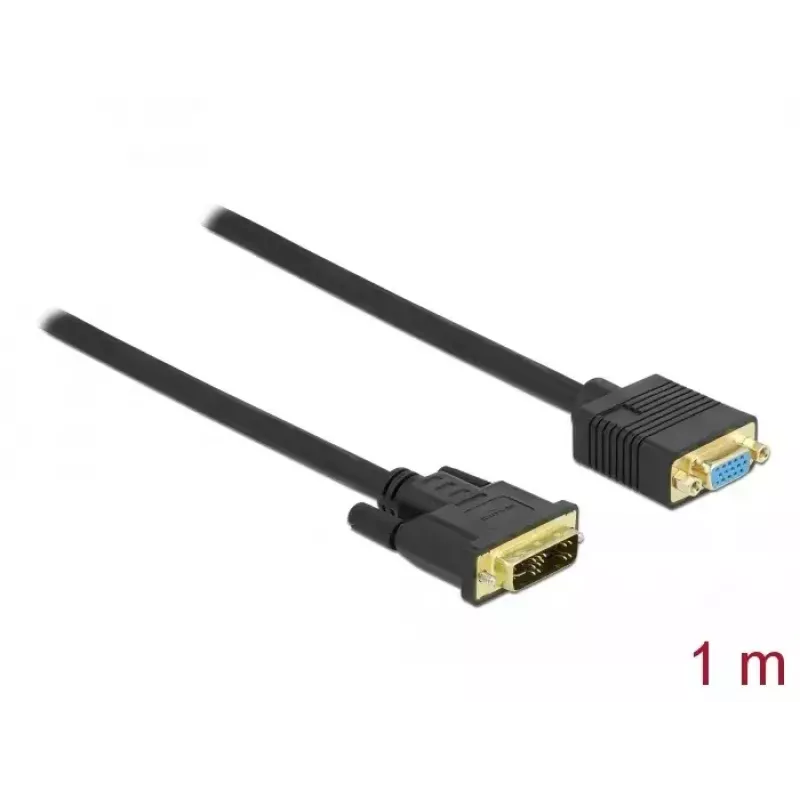 DVI-VGA-kaapeli DeLOCK 86752 1 m