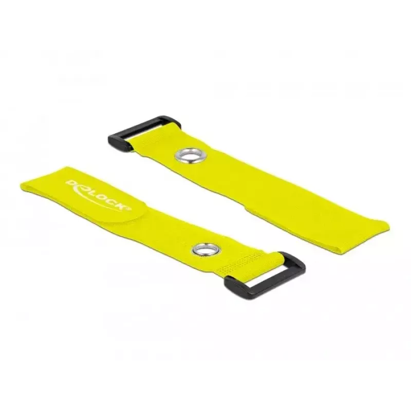 Tarranauhallinen kaapelikiinnike DeLOCK 19552 keltainen 280 mm 3 kpl