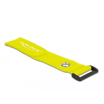 Tarranauhallinen kaapelikiinnike DeLOCK 19552 keltainen 280 mm 3 kpl