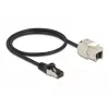 Kaapeli RJ45-uros - Keystone-moduuli RJ45-naaras DeLOCK 87025