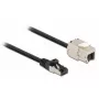 Kaapeli RJ45-uros - Keystone-moduuli RJ45-naaras DeLOCK 87025