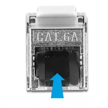 Kaapeli RJ45-uros - Keystone-moduuli RJ45-naaras DeLOCK 87030